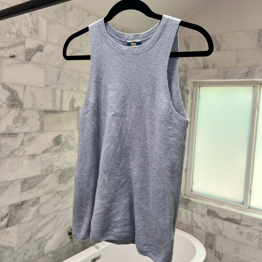 J. Crew Light Heather Gray Cashmere Crewneck